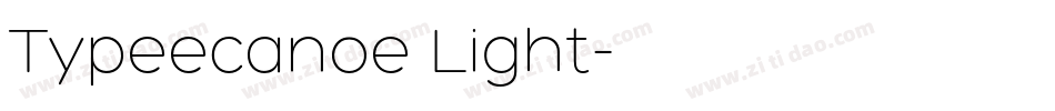 Typeecanoe Light字体转换